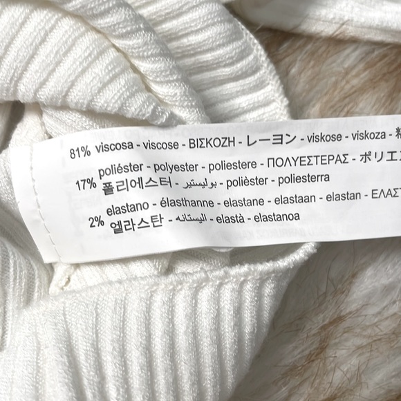 Zara open elbow ribbed top - Picture 9 of 9